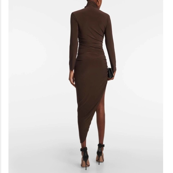 Norma Kamali Brown Asymmetrical Dress - Picture 13 of 13